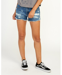 RVCA レディース THE BF ショートパンツ/ルーカ カットオフ デニムショーツ