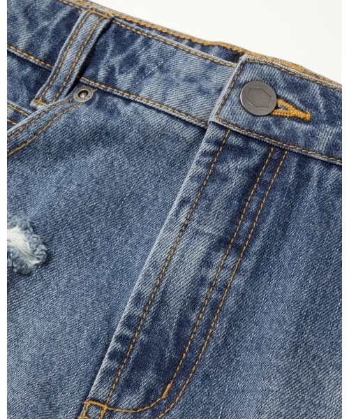 RVCA(ルーカ)の「RVCA レディース THE BF ショートパンツ/ルーカ カットオフ デニムショーツ(デニムパンツ・レディース・ブルー/ライトブルー・24inch/25inch)」の7枚目の写真