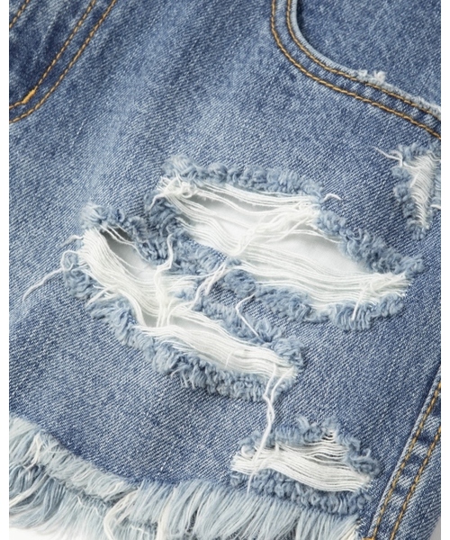 RVCA(ルーカ)の「RVCA レディース THE BF ショートパンツ/ルーカ カットオフ デニムショーツ(デニムパンツ・レディース・ブルー/ライトブルー・24inch/25inch)」の10枚目の写真