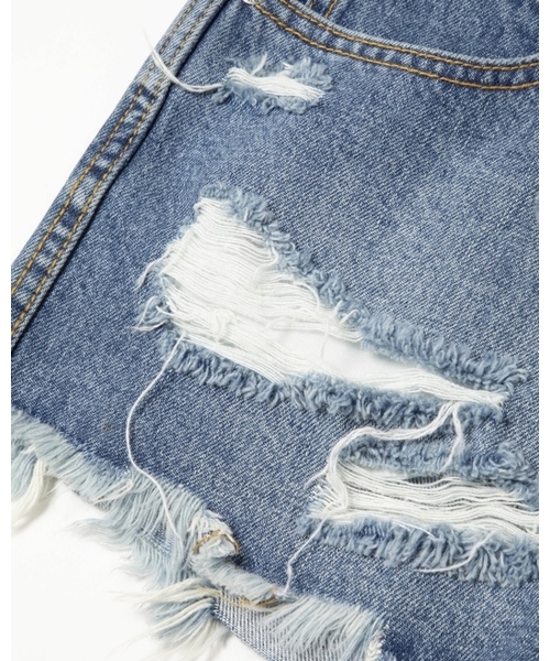 RVCA(ルーカ)の「RVCA レディース THE BF ショートパンツ/ルーカ カットオフ デニムショーツ(デニムパンツ・レディース・ブルー/ライトブルー・24inch/25inch)」の12枚目の写真
