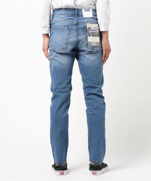 OUTDOOR PRODUCTS（アウトドアプロダクツ）の「OUTDOOR　スリムシルエット ストレッチデニムパンツ（デニムパンツ・メンズ・ライトブルー/ネイビー/ブルー系その他/インディゴブルー・79/91/76/82/85/88）」の6枚目の写真