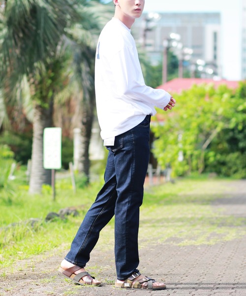 OUTDOOR PRODUCTS（アウトドアプロダクツ）の「OUTDOOR　スリムシルエット ストレッチデニムパンツ（デニムパンツ・メンズ・ライトブルー/ネイビー/ブルー系その他/インディゴブルー・79/91/76/82/85/88）」の16枚目の写真