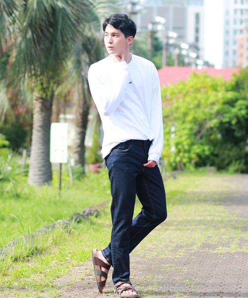 OUTDOOR PRODUCTS（アウトドアプロダクツ）の「OUTDOOR　スリムシルエット ストレッチデニムパンツ（デニムパンツ・メンズ・ライトブルー/ネイビー/ブルー系その他/インディゴブルー・79/91/76/82/85/88）」の17枚目の写真