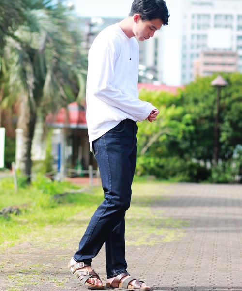 OUTDOOR PRODUCTS（アウトドアプロダクツ）の「OUTDOOR　スリムシルエット ストレッチデニムパンツ（デニムパンツ・メンズ・ライトブルー/ネイビー/ブルー系その他/インディゴブルー・79/91/76/82/85/88）」の18枚目の写真