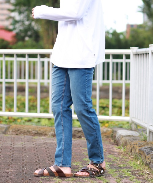 OUTDOOR PRODUCTS（アウトドアプロダクツ）の「OUTDOOR　スリムシルエット ストレッチデニムパンツ（デニムパンツ・メンズ・ライトブルー/ネイビー/ブルー系その他/インディゴブルー・79/91/76/82/85/88）」の21枚目の写真