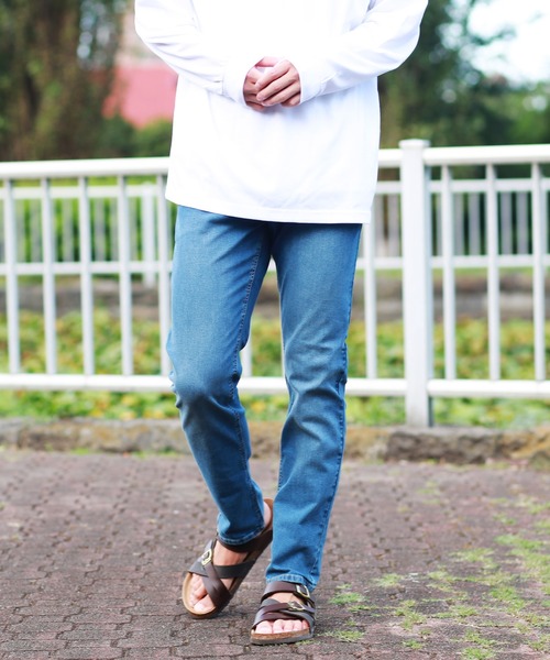 OUTDOOR PRODUCTS（アウトドアプロダクツ）の「OUTDOOR　スリムシルエット ストレッチデニムパンツ（デニムパンツ・メンズ・ライトブルー/ネイビー/ブルー系その他/インディゴブルー・79/91/76/82/85/88）」の22枚目の写真