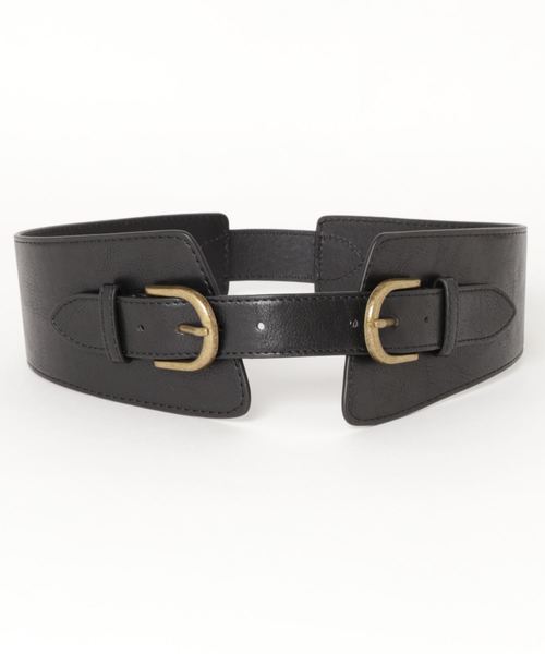 archives(アルシーヴ)の「ワイドコルセットベルト(ベルト・レディース・ブラック/ブラウン・MEDIUM)」の2枚目の写真