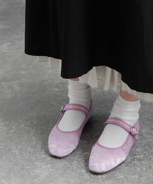 minia（ミニア）の「カンフーシューズ　◆（バレエシューズ・レディース・ブラック/シルバー/レオパード/ブラウン系その他/ホワイト系その他/パープル系その他/ホワイト系その他2/グリーン/ベージュ・S/M/L/LL）」の7枚目の写真