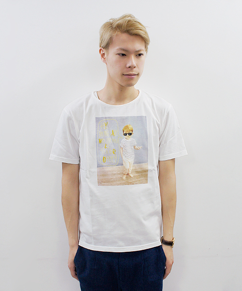 CIAOPANIC(チャオパニック)の「【Ciaopanic】 カラーフォト刺繍Tee(Tシャツ/カットソー・メンズ・ライトグレー/クリーム/アイボリー/オフホワイト/ホワイト・LARGE/MEDIUM)」の4枚目の写真