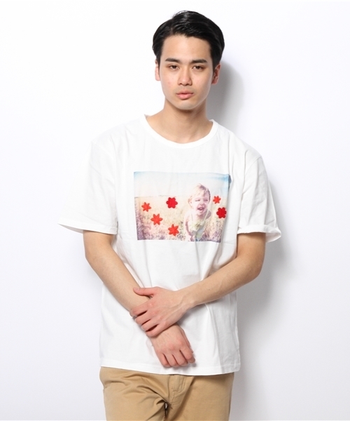 CIAOPANIC(チャオパニック)の「【Ciaopanic】 カラーフォト刺繍Tee(Tシャツ/カットソー・メンズ・ライトグレー/クリーム/アイボリー/オフホワイト/ホワイト・LARGE/MEDIUM)」の16枚目の写真