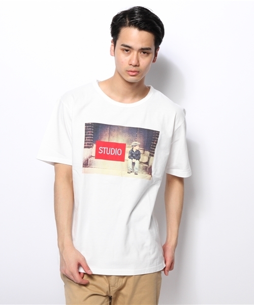 CIAOPANIC(チャオパニック)の「【Ciaopanic】 カラーフォト刺繍Tee(Tシャツ/カットソー・メンズ・ライトグレー/クリーム/アイボリー/オフホワイト/ホワイト・LARGE/MEDIUM)」の13枚目の写真