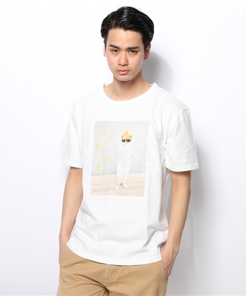 CIAOPANIC(チャオパニック)の「【Ciaopanic】 カラーフォト刺繍Tee(Tシャツ/カットソー・メンズ・ライトグレー/クリーム/アイボリー/オフホワイト/ホワイト・LARGE/MEDIUM)」の22枚目の写真