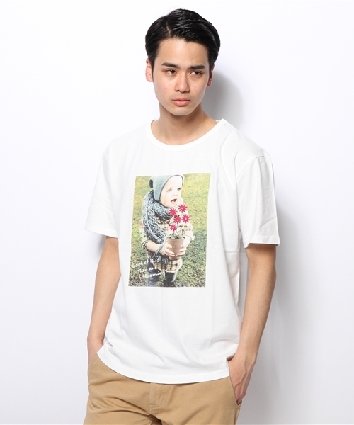 CIAOPANIC(チャオパニック)の「【Ciaopanic】 カラーフォト刺繍Tee(Tシャツ/カットソー・メンズ・ライトグレー/クリーム/アイボリー/オフホワイト/ホワイト・LARGE/MEDIUM)」の18枚目の写真