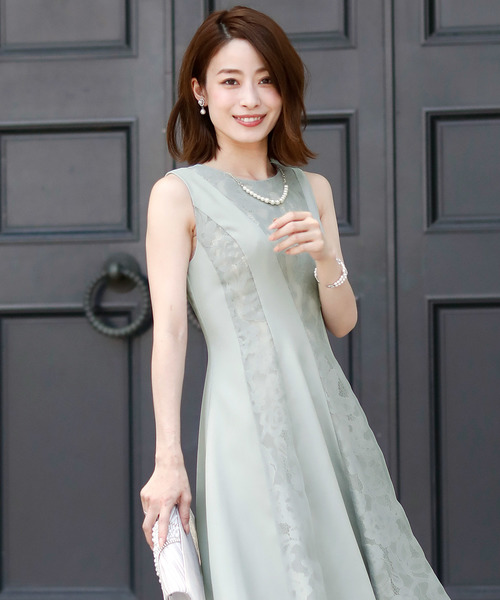 PourVous（プールヴー）の「ノースリーブ&ミニ丈 ワンピースドレス オーガンジー 結婚式 フォーマル オケージョンドレス お呼ばれ 二次会 成人式 （ドレス・レディース・ネイビー/グレー/ピンク・M）」の10枚目の写真