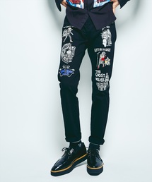 HYSTERIC GLAMOUR | GW/SOME WHERE IN TEXAS刺繍 SチノスリムPT(その他パンツ)