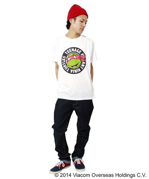 WEGO（ウィゴー）の「WEGO/オリジナルTシャツ(タートルズアーチプリント)（Tシャツ/カットソー・メンズ・ホワイト/ホワイト系その他/ブラック/ブラック系その他・LARGE/MEDIUM）」の19枚目の写真