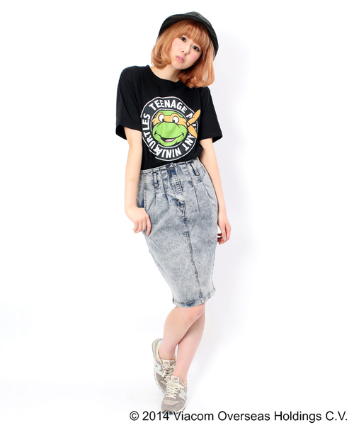 WEGO（ウィゴー）の「WEGO/オリジナルTシャツ(タートルズアーチプリント)（Tシャツ/カットソー・メンズ・ホワイト/ホワイト系その他/ブラック/ブラック系その他・LARGE/MEDIUM）」の10枚目の写真