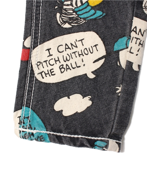 BOOFOOWOO（ブーフーウー）の「PEANUTSサロペット KID'S Baseball柄（サロペット/オーバーオール・キッズ・グレー・100/120/110/130/80/90）」の9枚目の写真