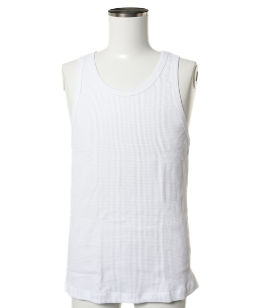 And A（アンドエー）の「THERMAL TANK TOP (SPECIAL DELIVERY)（タンクトップ・メンズ・レッド/ホワイト/ブルー・SMALL/MEDIUM）」の2枚目の写真