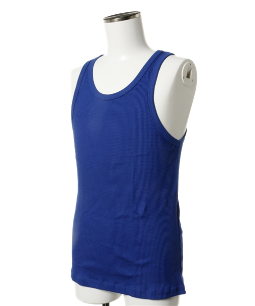 And A（アンドエー）の「THERMAL TANK TOP (SPECIAL DELIVERY)（タンクトップ・メンズ・レッド/ホワイト/ブルー・SMALL/MEDIUM）」の4枚目の写真