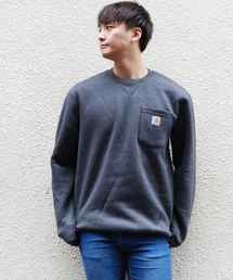 carhartt　裏起毛 ワッペン 長袖トレーナー
