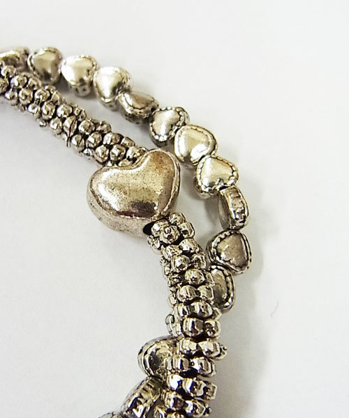 Jewel Changes（ジュエルチェンジズ）の「PHILIPPE AUDIBERT　Jewel Changesスペシャル  ハートキャビアデュオ ブレス / フィリップオーディベール / フィリップ オウディべール / WEBｺﾝﾃﾝﾂ / ∬（ブレスレット・レディース・シルバー・フリー）」の2枚目の写真