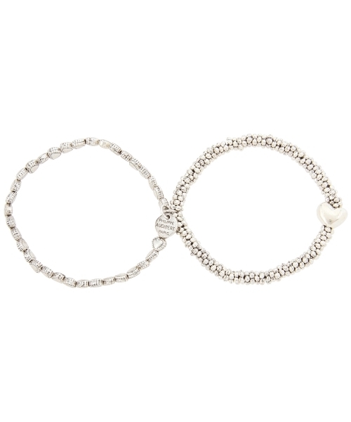 Jewel Changes（ジュエルチェンジズ）の「PHILIPPE AUDIBERT　Jewel Changesスペシャル  ハートキャビアデュオ ブレス / フィリップオーディベール / フィリップ オウディべール / WEBｺﾝﾃﾝﾂ / ∬（ブレスレット・レディース・シルバー・フリー）」の6枚目の写真