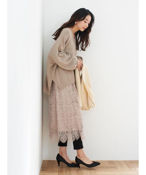 earth music&ecology（アースミュージックアンドエコロジー）の「ラッセルストール ＊（マフラー・レディース・グレー/ピンク/ベージュ/アイボリー・FREE）」の7枚目の写真