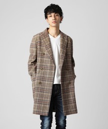 VANQUISH�i���@���L�b�V���j�́uGren check Double breasted Chesterfield Coat�i�e�[���[�h�W���P�b�g�j�v