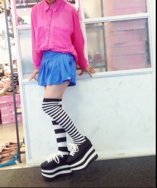 Jeffrey Campbell（ジェフリーキャンベル）の「厚底スニーカー（スニーカー・レディース・ブラック/ブルー系その他・38/36/37/39/40）」の12枚目の写真