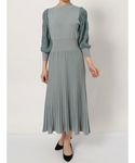 Mercuryduo マーキュリーデュオ の ニットコルセット付プリーツロングワンピース ワンピース Wear