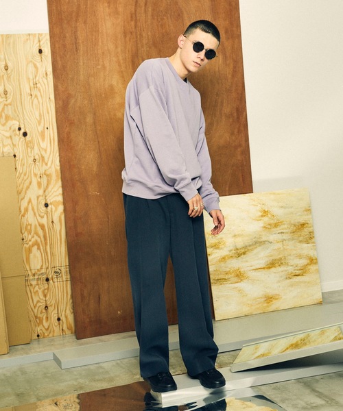 MAISON SPECIAL（メゾンスペシャル）の「【WEB限定】《ユニセックスアイテム》エアリーソフトオーバーサイズスウェット 【MAISON SPECIAL/メゾンスペシャル】（スウェット・メンズ・ブラック/ベージュ/ブラウン/オフホワイト/カーキ/ブルー/ピンク/ラベンダー・44/46/48/42）」の20枚目の写真