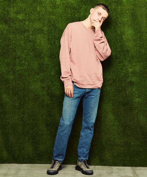 MAISON SPECIAL（メゾンスペシャル）の「【WEB限定】《ユニセックスアイテム》エアリーソフトオーバーサイズスウェット 【MAISON SPECIAL/メゾンスペシャル】（スウェット・メンズ・ブラック/ベージュ/ブラウン/オフホワイト/カーキ/ブルー/ピンク/ラベンダー・44/46/48/42）」の22枚目の写真