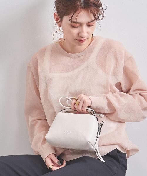 GIANNI CHIARINI（ジャンニ キアリーニ）の「＜GIANNI CHIARINI(ジャンニ キアリーニ) ＞ALIFA バッグS★（ショルダーバッグ・レディース・ブラック/ライトブルー/オフホワイト/ナチュラル・FREE）」の2枚目の写真