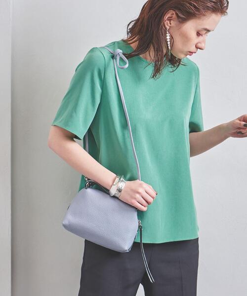 GIANNI CHIARINI（ジャンニ キアリーニ）の「＜GIANNI CHIARINI(ジャンニ キアリーニ) ＞ALIFA バッグS★（ショルダーバッグ・レディース・ブラック/ライトブルー/オフホワイト/ナチュラル・FREE）」の4枚目の写真