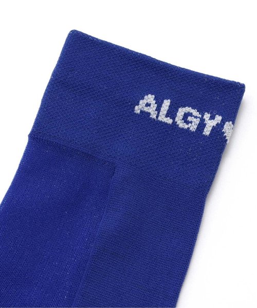algy（アルジー）の「■ネオンシースルークルーソックス（ソックス/靴下・キッズ・ブルー/ブラック/イエロー・21/24）」の4枚目の写真
