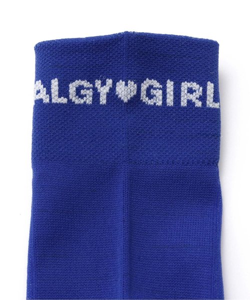 algy（アルジー）の「■ネオンシースルークルーソックス（ソックス/靴下・キッズ・ブルー/ブラック/イエロー・21/24）」の6枚目の写真