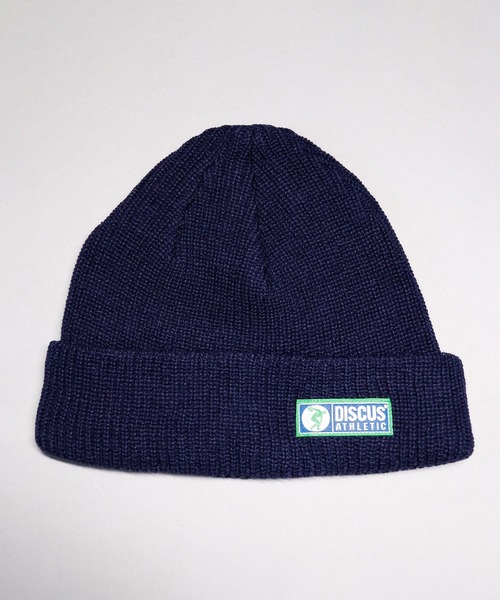 DISCUS（ディスカス）の「DISCUS ワンポイント ショートニットキャップ（ニットキャップ/ビーニー・メンズ・レッド/チャコール/オリーブドラブ/パープル/ネイビー/ワイン/ブラック・FREE）」の12枚目の写真