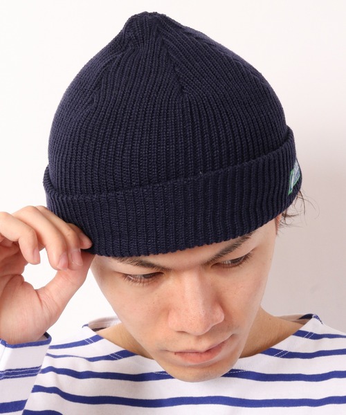 DISCUS（ディスカス）の「DISCUS ワンポイント ショートニットキャップ（ニットキャップ/ビーニー・メンズ・レッド/チャコール/オリーブドラブ/パープル/ネイビー/ワイン/ブラック・FREE）」の11枚目の写真