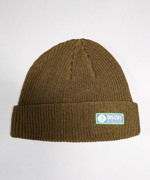 DISCUS（ディスカス）の「DISCUS ワンポイント ショートニットキャップ（ニットキャップ/ビーニー・メンズ・レッド/チャコール/オリーブドラブ/パープル/ネイビー/ワイン/ブラック・FREE）」の17枚目の写真
