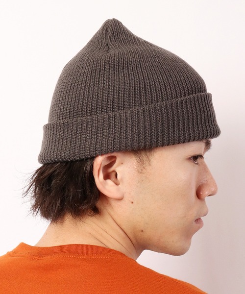 DISCUS（ディスカス）の「DISCUS ワンポイント ショートニットキャップ（ニットキャップ/ビーニー・メンズ・レッド/チャコール/オリーブドラブ/パープル/ネイビー/ワイン/ブラック・FREE）」の19枚目の写真