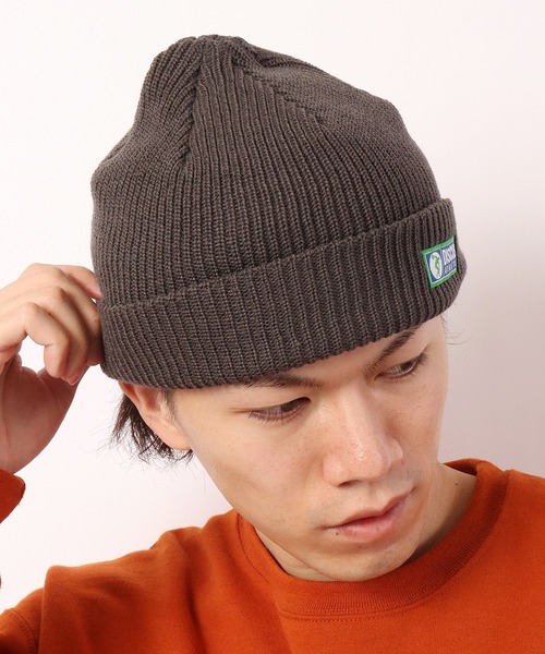 DISCUS（ディスカス）の「DISCUS ワンポイント ショートニットキャップ（ニットキャップ/ビーニー・メンズ・レッド/チャコール/オリーブドラブ/パープル/ネイビー/ワイン/ブラック・FREE）」の20枚目の写真