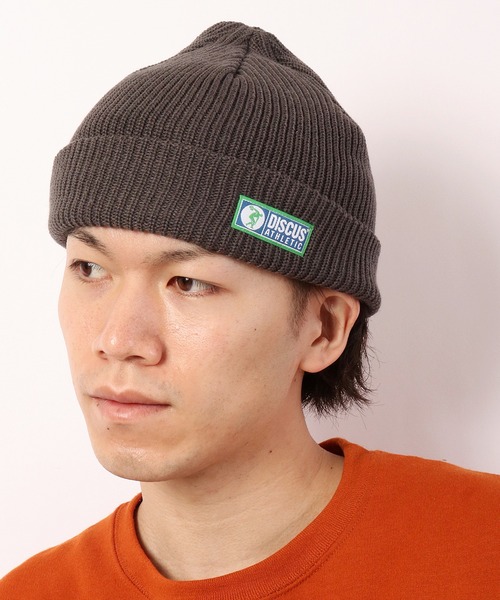 DISCUS（ディスカス）の「DISCUS ワンポイント ショートニットキャップ（ニットキャップ/ビーニー・メンズ・レッド/チャコール/オリーブドラブ/パープル/ネイビー/ワイン/ブラック・FREE）」の21枚目の写真