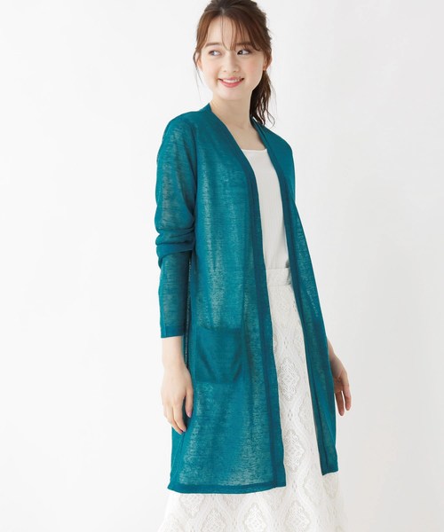 セール スラブニットロングカーディガン カーディガン ボレロ Its Demo イッツデモ のファッション通販 Zozotown