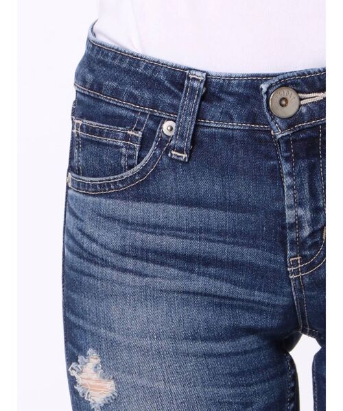 GYDA（ジェイダ）の「SIDE RIPPED スキニーデニムパンツ（デニムパンツ・レディース・スカイブルー/ブルー/ライトブルー・MEDIUM/X-SMALL/SMALL/LARGE）」の15枚目の写真