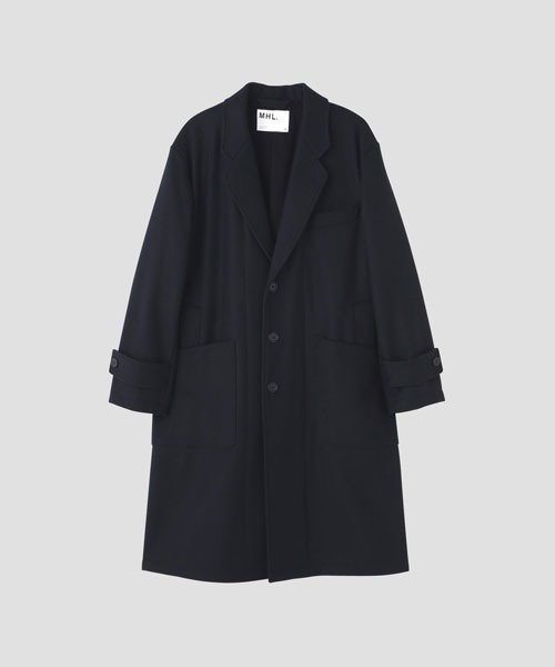 MHL. BASIC WOOL MELTON(SHOP限定) ステンカラーコート