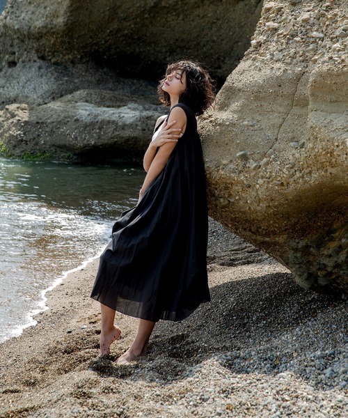 DouDou（ドゥドゥ）の「Aライン切替ワンピース（ワンピース・レディース・ブラック/オフホワイト・FREE）」の11枚目の写真