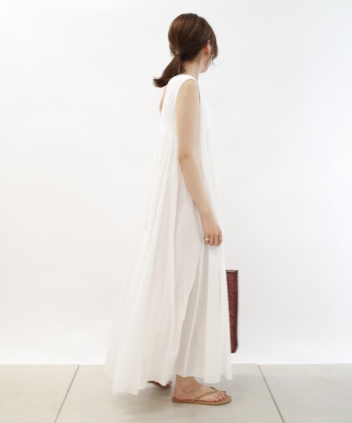 DouDou（ドゥドゥ）の「Aライン切替ワンピース（ワンピース・レディース・ブラック/オフホワイト・FREE）」の17枚目の写真