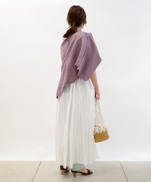 DouDou（ドゥドゥ）の「Aライン切替ワンピース（ワンピース・レディース・ブラック/オフホワイト・FREE）」の22枚目の写真