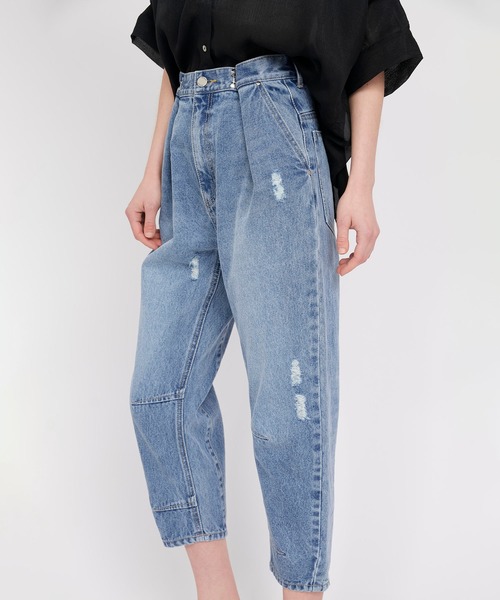 KOH.style(コースタイル)の「ウエストホックデニム(デニムパンツ・レディース・ブラック/サックスブルー・SMALL/MEDIUM/LARGE)」の19枚目の写真